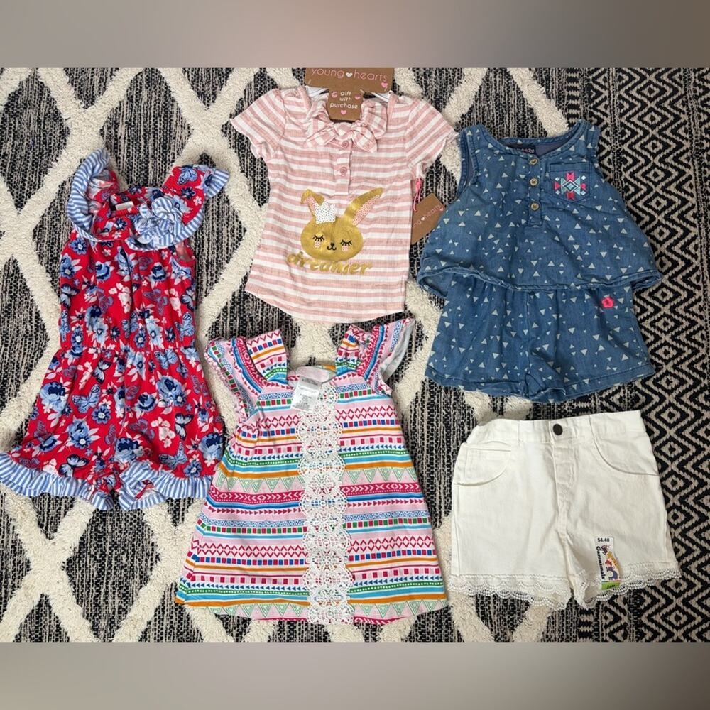 Baby Girl Clothing Set size 24mo/2t spring lot outfits and dresses DEAL!